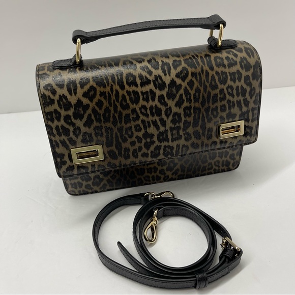 Henri Bendel West 57th RARE Leopard School Bag NWT/ Stripe Dustbin - Picture 2 of 16